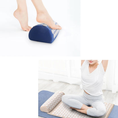 Yoga Massage Pads with Large Touchpoints for Better Neck Back and Foot Massage Household Massage Pillows in Purple Color